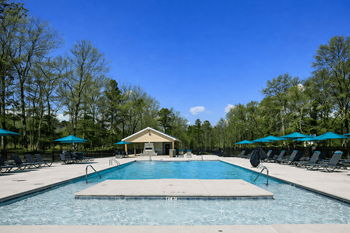 Resort style swimming pool